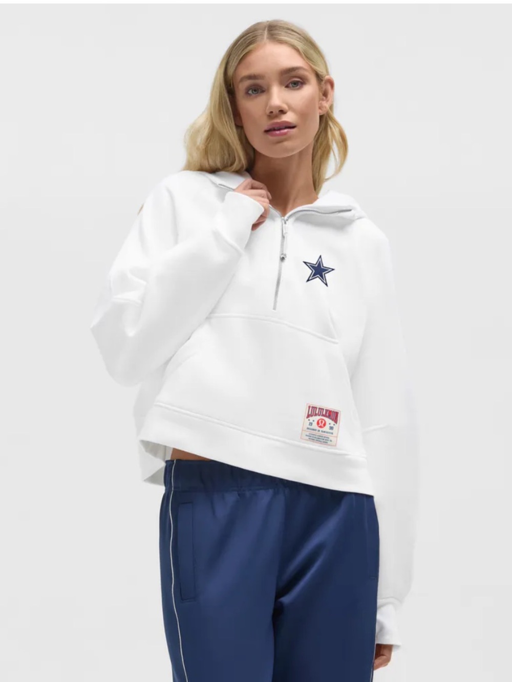 NWT!🍋🍋Lululemon Dallas Cowboys Scuba Oversized Half-Zip Hoodie🍋🍋. Medium/Large